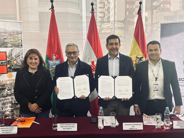 SOBOCE y Red Hábitat suscriben convenio para capacitar a mujeres constructoras