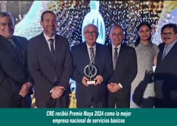 CRE R.L. recibió Premio Maya 2024 como la mejor empresa nacional de servicios básicos