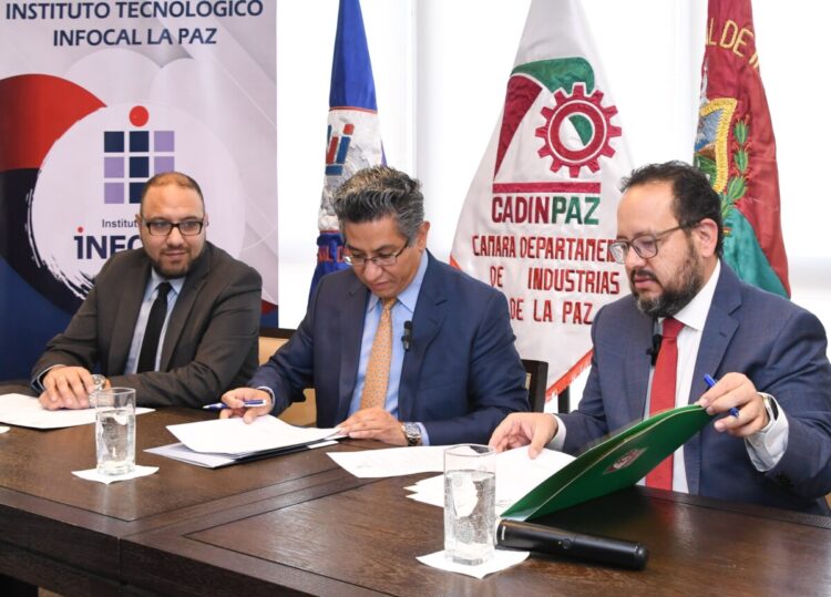 CADINPAZ e INFOCAL firman convenio interinstitucional para fortalecer la formación técnica en La P