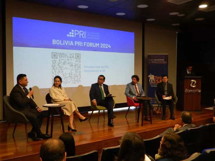 Primer PRI Bolivia Forum Forjando el Futuro de las Inversiones Responsables frente a la Crisis Climática y Social