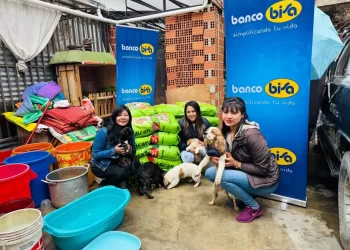 Campaña “Peluditos de Calle” de Colaboradores de Banco BISA cerró el año beneficiando a albergue de El Alto y Sucre.
