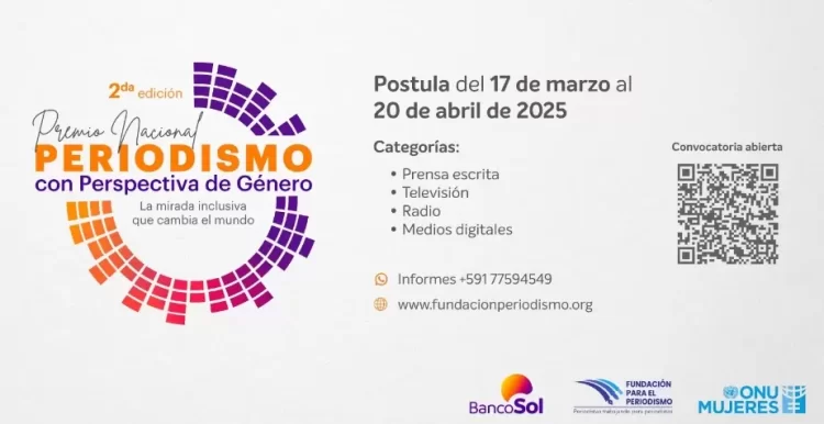 Lanzan convocatoria del Premio Nacional de Periodismo con Perspectiva de Género 202