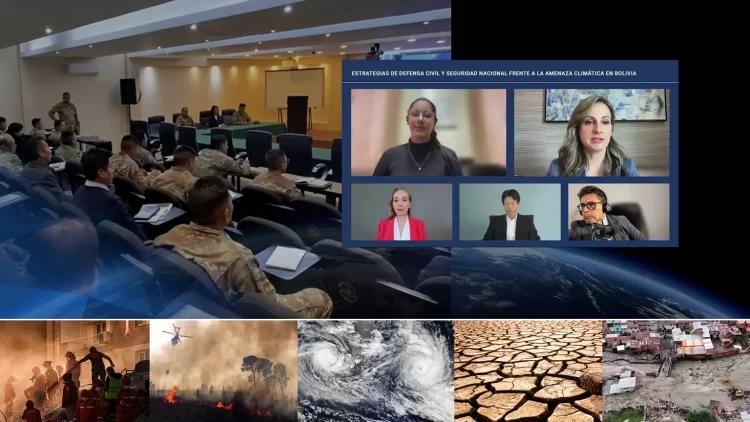 Concluye Seminario sobre Estrategias de Defensa Civil y Seguridad Nacional frente a la Amenaza Climática en Bolivia