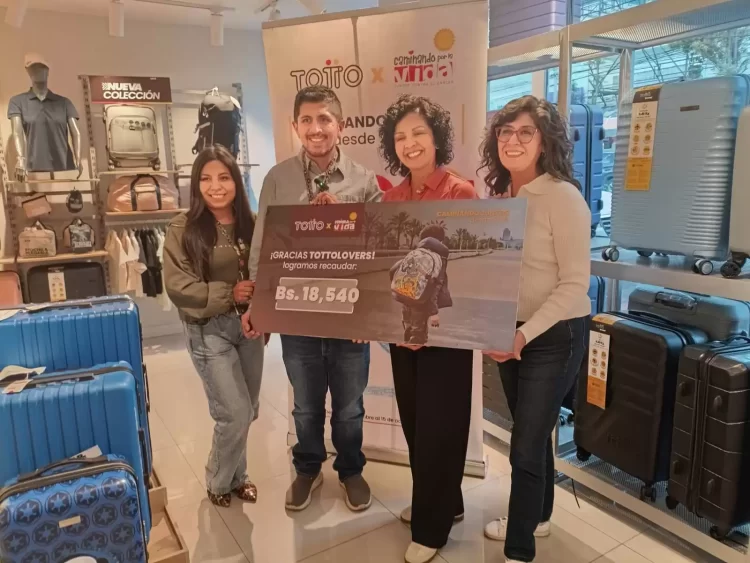 TOTTO y sus clientes recaudan Bs. 18.540 en apoyo a los niños que luchan contra el cáncer