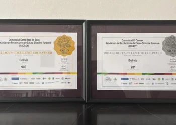 Medallas de oro y plata para el cacao boliviano