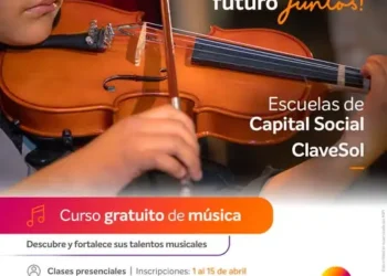Escuela de Capital Social ClaveSol abre inscripciones para clases de música