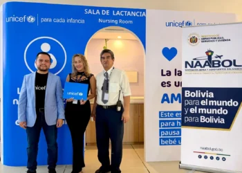 UNICEF Bolivia y NAABOL inauguran sala de lactancia materna en el aeropuerto internacional de Viru Viru