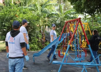 Itacamba puso “Manos a la Obra» para transformar área de juegos de FUSINDO