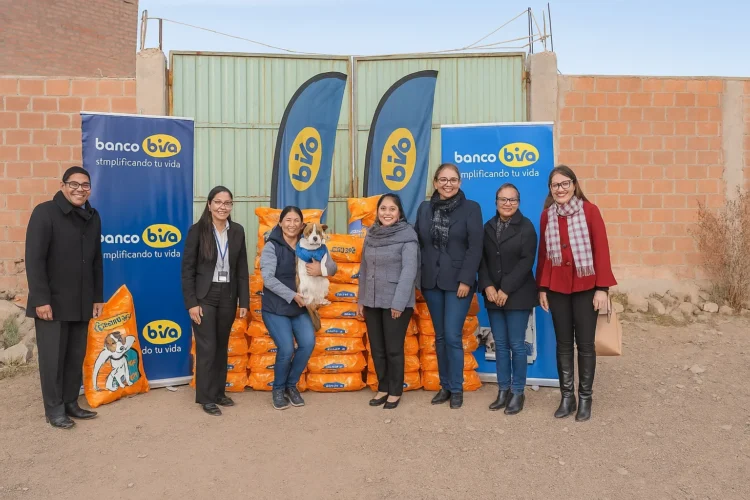 Banco BISA fortalece su compromiso social con los “Peluditos de la Calle”