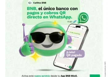 BNB permite gestionar pagos y cobros por código QR directamente en WhatsApp