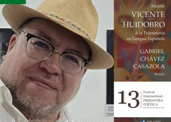 Gabriel Chávez Casazola recibirá la Medalla “Vicente  Huidobro” a la trayectoria poética
