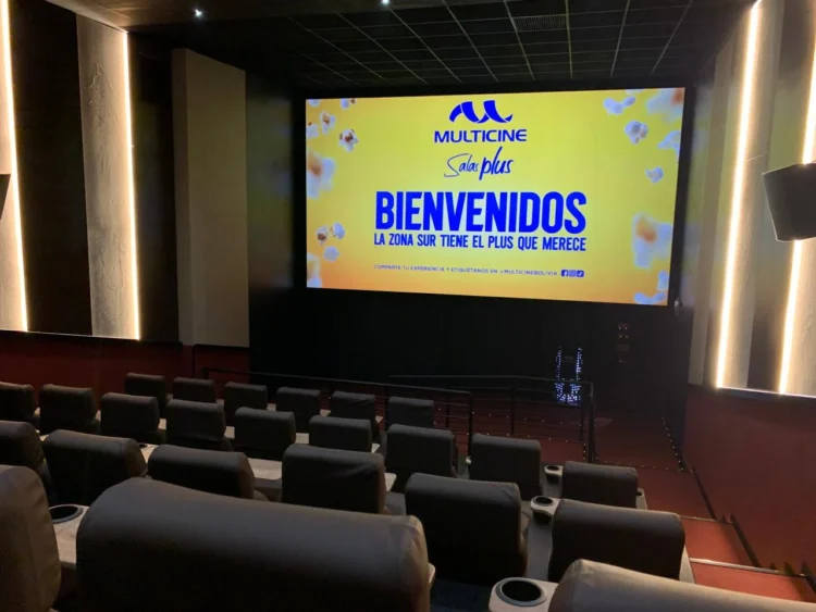 Las salas plus de Multicine llegan al Plaza 21 Mall de la zona Sur de la ciudad de La Paz