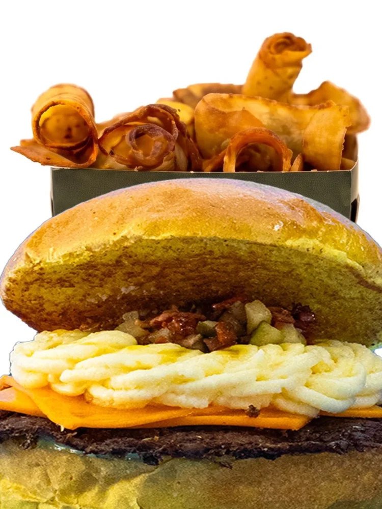 Burger Week: Jacinto presenta su hamburguesa hecha con pan de calabaza y un queso transparente de tomate